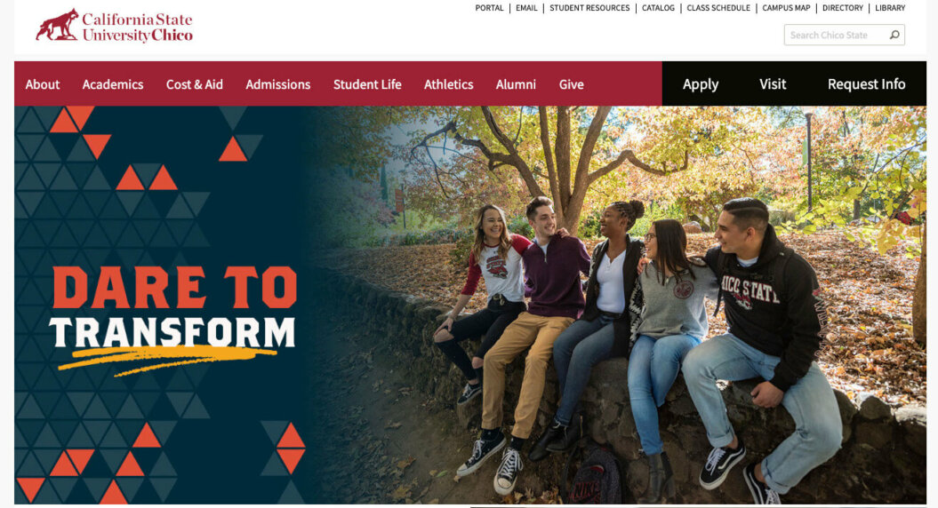 California State University's official website showcasing its academic programs, campus life, and resources.