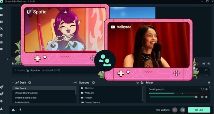 Streamlabs Interface