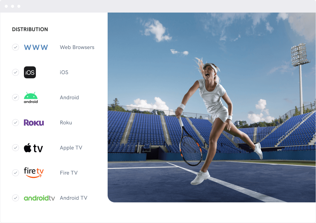 Distribute your videos to all the OTT platforms