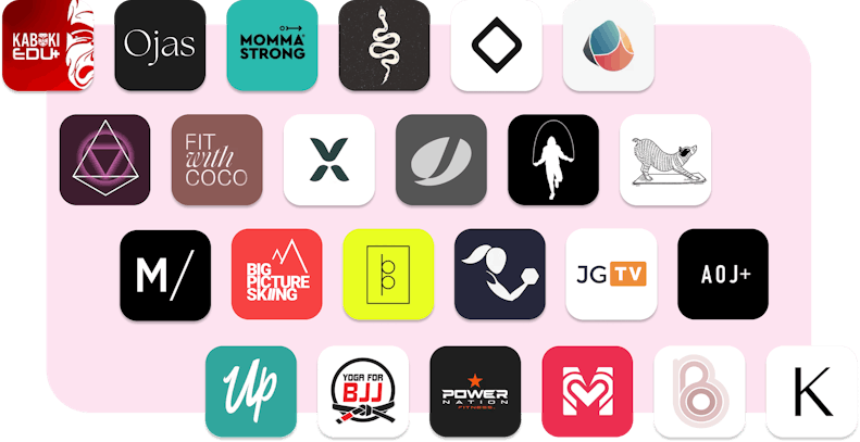 An image of all the yoga and fitness creators on Uscreen